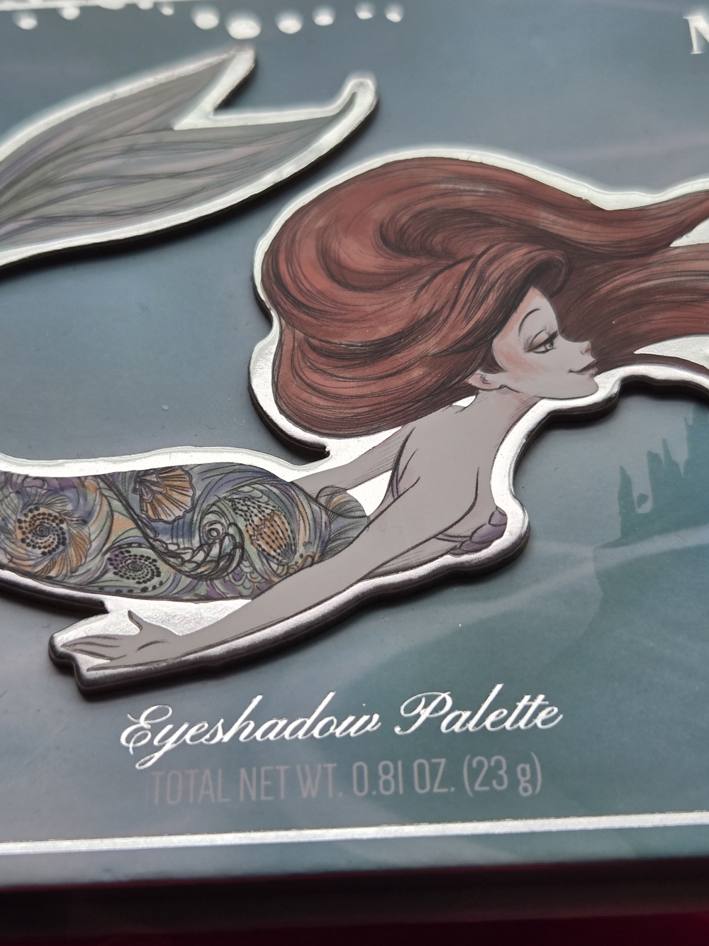 Disney Ariel Eyeshadow Palette - teal, red, purple, silver